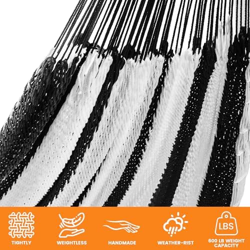 Lazy Daze XL Handwoven Mayan Hammock, 10.5FT Double Camping Hammocks - Image 4