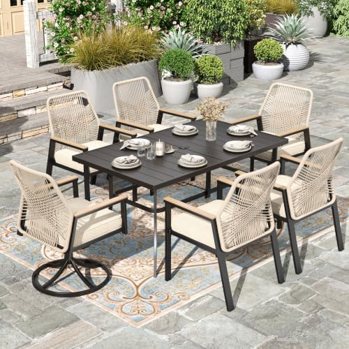 7pc Patio Dining Set by HERASHOUSE