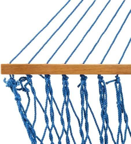 Original Pawleys Island Deluxe Coastal Blue DuraCord Rope Hammock – 13 ft. x 65 - Image 6