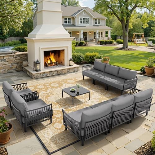 9 Piece Aluminum Outdoor Sectional Sofa by VredHom
