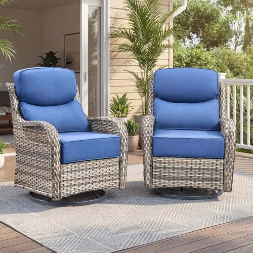 Luxury Swivel Rocker Chairs Set by Artfurniz