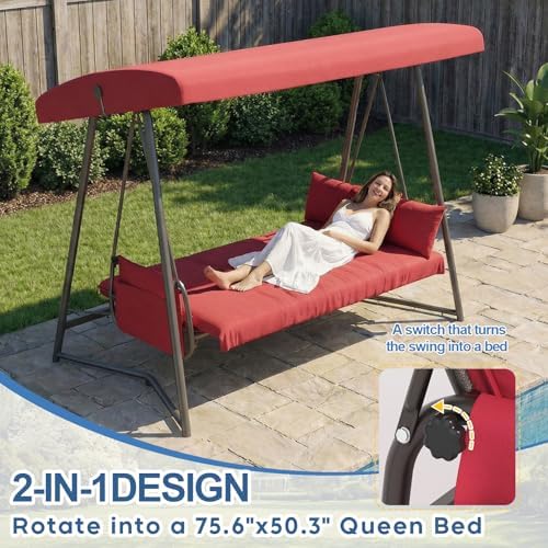 3-4 Seat Outdoor Porch Swing - Image 6