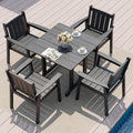 Pamapic Patio Dining Table Set, 5-Piece Outdoor Dining Set by Pamapic