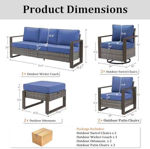 Metal Outdoor Patio Furniture Set - Image 2