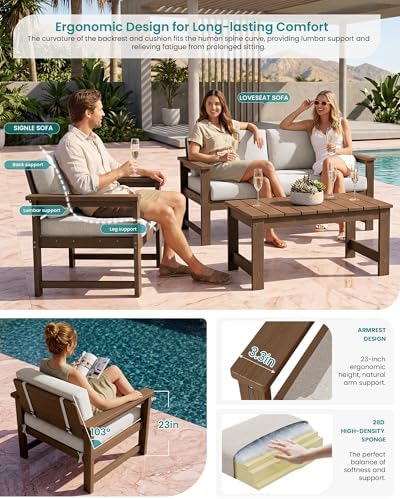 SERWALL HDPE Outdoor Loveseat - Image 3