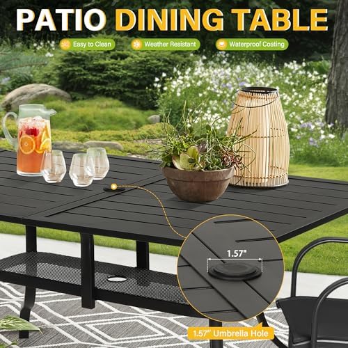 Incbruce Patio Dining Table, - Image 5