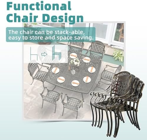 9-Piece Outdoor Furniture Dining Set - Image 4