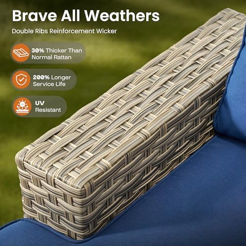 ovios 8 Piece Patio Sectional Furniture - Image 5
