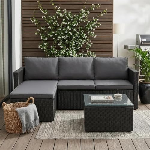 3-Piece All-Season Wicker Patio Sectional Sofa Set - Image 3