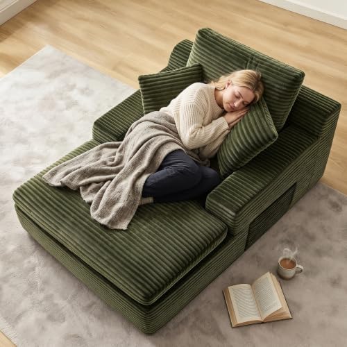 Chaise Lounge Chair Indoor, Modern Couch Bed by GAOHAPY
