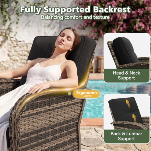 Aoxun 5 Piece Outdoor Patio Furniture Set - Image 6