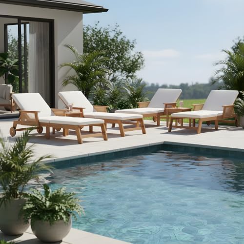 Christopher Knight Home Revia Chaise Lounge Outdoor Set of 4 - Image 4