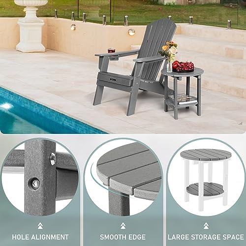FUNBERRY Outdoor Adirondack Side Table, Patio End Tables - Image 6