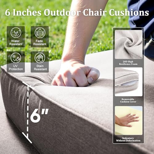 Luxury High Back Patio Furniture Set - Image 2