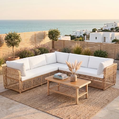 Luxury Outdoor Sectional Set 6-Seater - Image 3