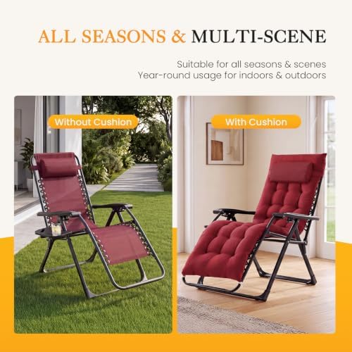 NEWBULIG Zero Gravity Chairs Set of 2, Outdoor Chairs - Image 4