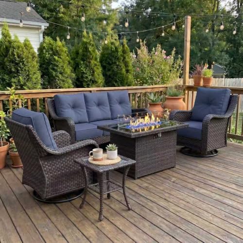 5 Piece Wicker Outdoor Furniture Set by LayinSun