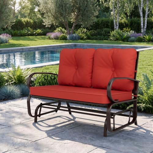 Outdoor Glider Rocking Chair Patio Glider Bench - Image 2
