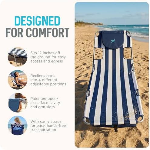 Ostrich Backpack Chaise Lounge, Folding & Reclining Beach Lounger - Image 5