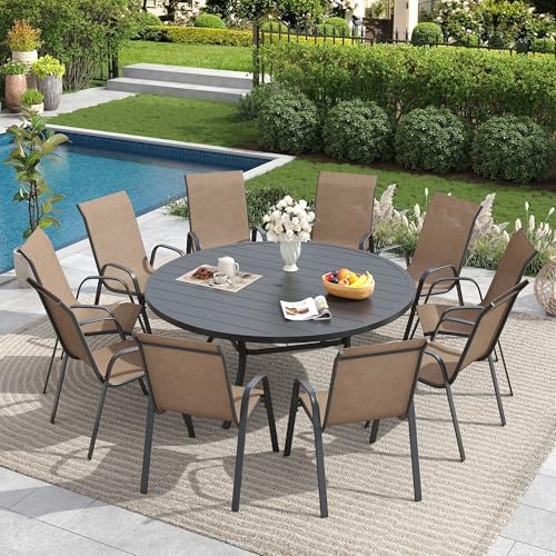 11 PCS Patio Dining Set by VOXBIN