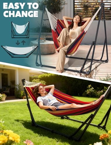 ANYOO 2-in-1 Hammock & Chair Stand - Image 2