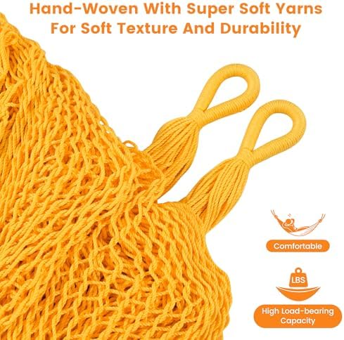 Lazy Daze XL Handwoven Mayan Hammock, 10.5FT Double Camping Hammocks - Image 4