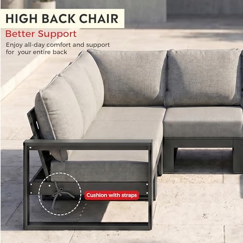 Rockaway Outdoor HDPE Left Arm Sectional Patio Corner Club Chair - Image 4