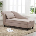 Storage Chaise Lounge Indoor Upholstered Sofa Recliner Lounge Chair by lightupyourlife