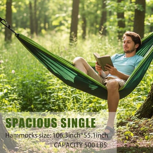 Camping Hammock with Tree Straps, Portable Nylon - Image 4