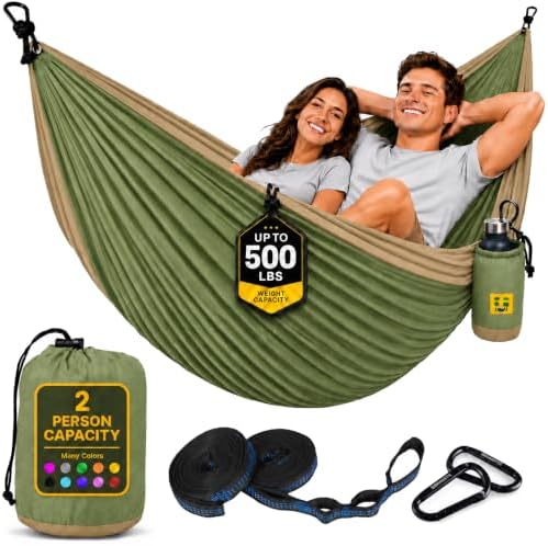 Durable Hammock 500 lb Capacity, Nylon Camping Hammock Chair by Sewanta