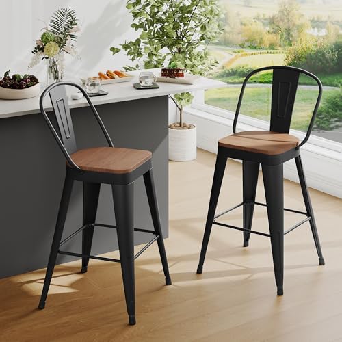 Metal Bar Stools Set of 2 - Image 3