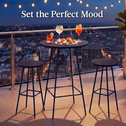 Best Choice Products 3-Piece Patio Dining Set, Bar Height, Outdoor Bistro Set - Image 4