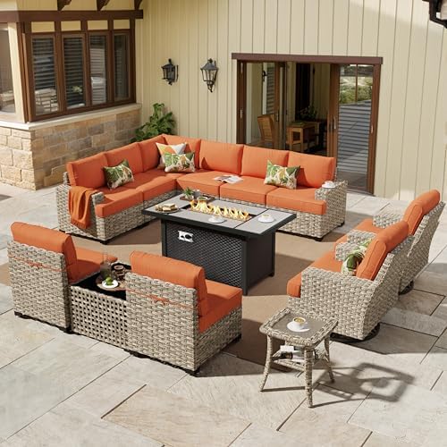 HOOOWOOO Outdoor Sectional Patio Furniture Set by DesignforBetterLife