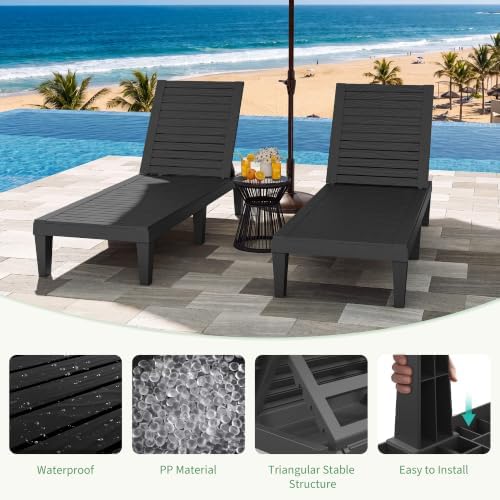 Outdoor Chaise Lounge Chairs Set - Image 6