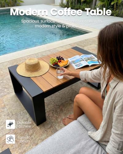 4-Piece Luxury Aluminum Patio Furniture Set, Oversized Outdoor Conversation Set - Image 6