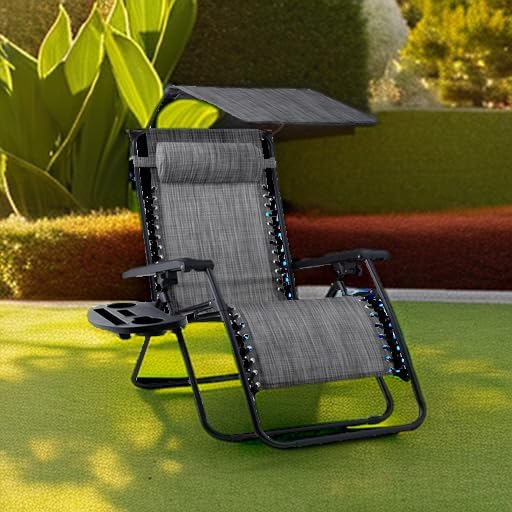 Best Choice Products Zero Gravity Chair Recliner w/ Canopy Shade - Image 2