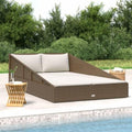 2-Person Poly Rattan Daybed by Unknown