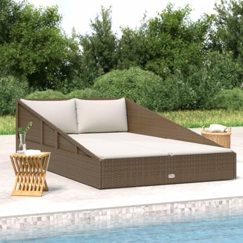 2-Person Poly Rattan Daybed by Unknown
