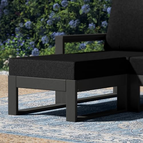 Rockaway Outdoor HDPE Patio Ottoman - Image 2