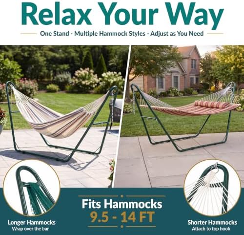 Sunnydaze Universal Heavy-Duty Hammock Stand - Image 3