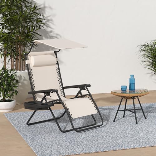 Best Choice Products Zero Gravity Chair Recliner w/ Canopy Shade - Image 2