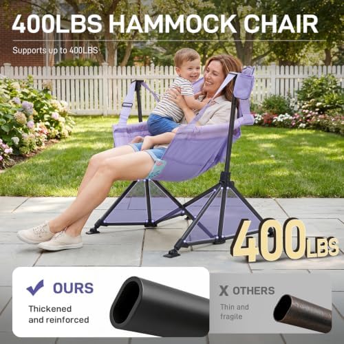 EVER ADVANCED Hammock Camping Chair, Oversized Heavy Duty Swing Chair - Image 4