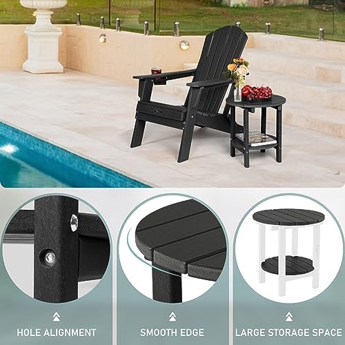 FUNBERRY Outdoor Adirondack Side Table, Patio End Tables - Image 6