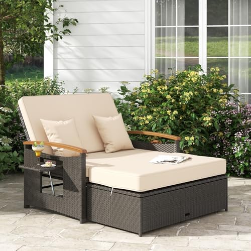 RELAX4LIFE Wicker Patio Outdoor Daybed - Image 2