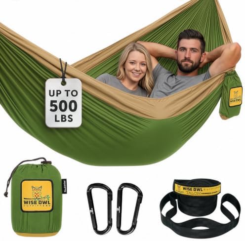 Wise Owl Outfitters Hammock for Camping Double Hammocks Gear for The Outdoors by WiseOwlOutfitters