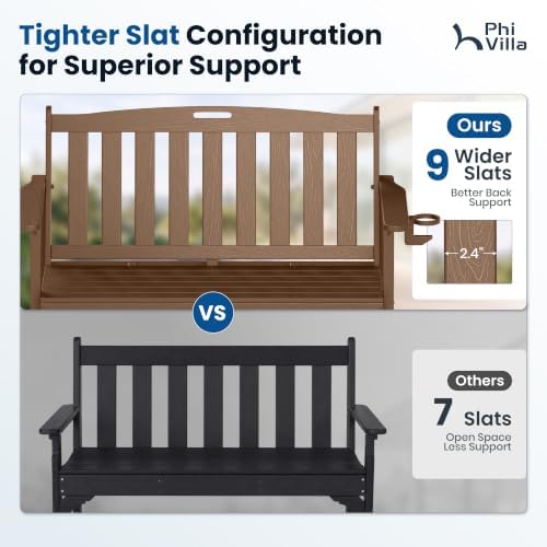 PHI VILLA HDPE Outdoor Bench - Image 7
