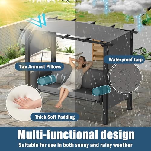 Grepatio Outdoor Porch Swing - Image 5