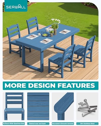 SERWALL HDPE Outdoor Dining Set - Image 4