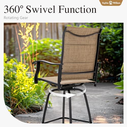 Sophia & William 5-Piece Bar Height Patio Table and Chairs - Image 5