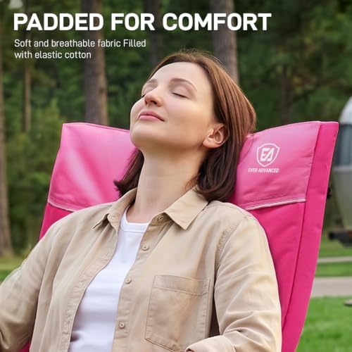 EVER ADVANCED Oversized Folding Rocking Camping Chair - Image 4